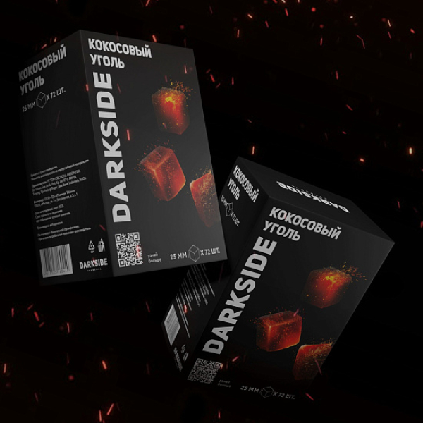Уголь DARKSIDE CHARCOAL (BIG CUBE) 1KG 72 BRICKS в Уфе