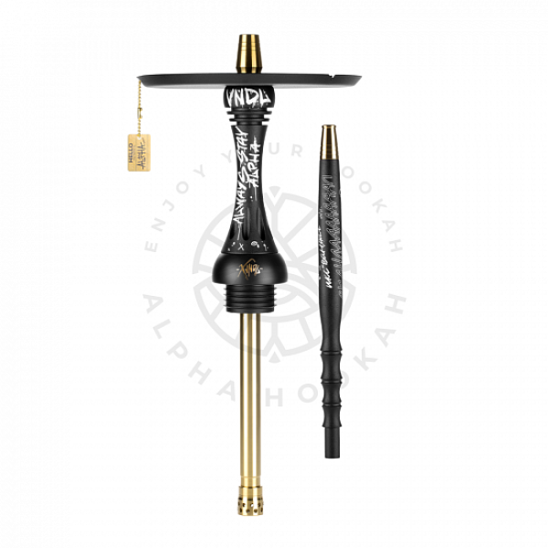 Кальян Alpha Hookah X VNDL Jet Black Чёрный (42 см) в Уфе