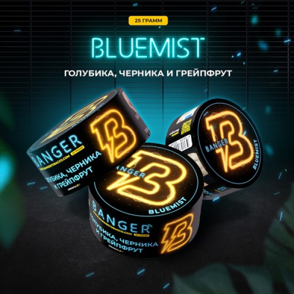Табак Banger Bluemist (Голубика Черника и Грейпфрут) 25 гр в Уфе