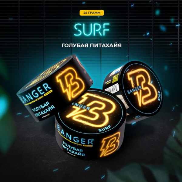 Табак Banger Surf (Голубая Питахайя) 25 гр в Уфе