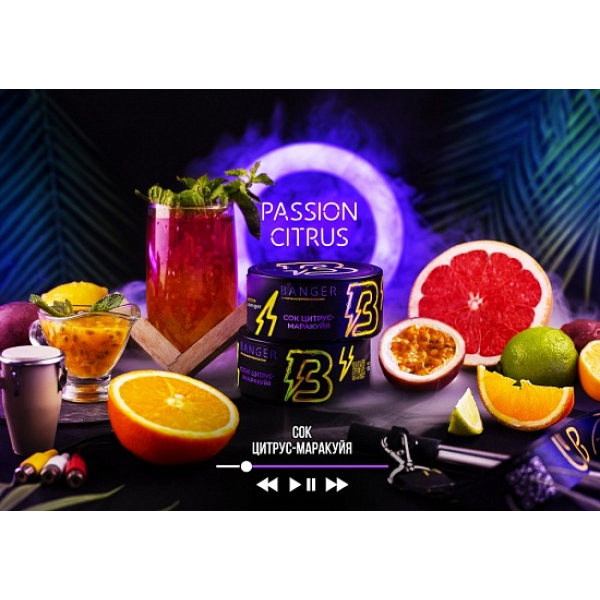 Табак Banger Passion Citrus 100 грамм в Уфе