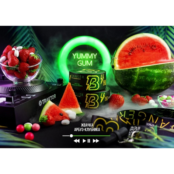 Табак Banger Yummy gum 100 грамм в Уфе