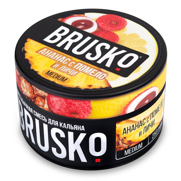 Смесь BRUSKO АНАНАС С ПОМЕЛО И ЛИЧИ (MEDIUM) 250 гр в Уфе