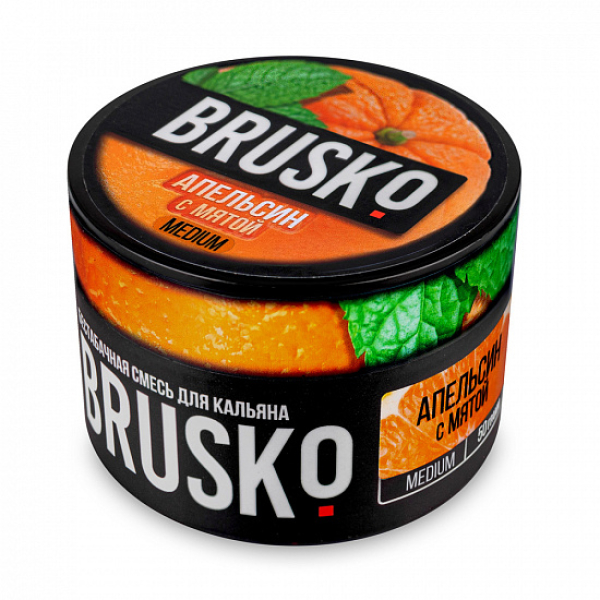 Смесь Brusko Medium Апельсин мята 50 грамм в Уфе
