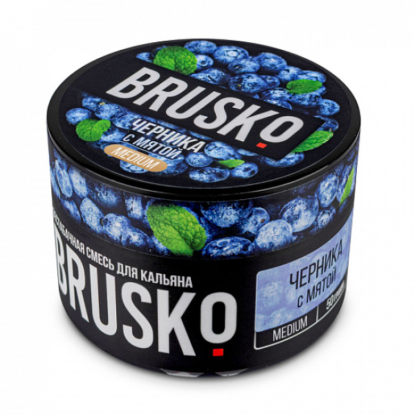 Смесь Brusko Medium Черника с мятой 50 грамм в Уфе