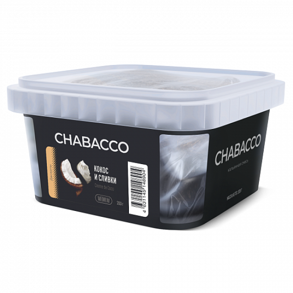 Смесь Chabacco Medium Creme De Coco (Кокос И Сливки) 200 гр в Уфе