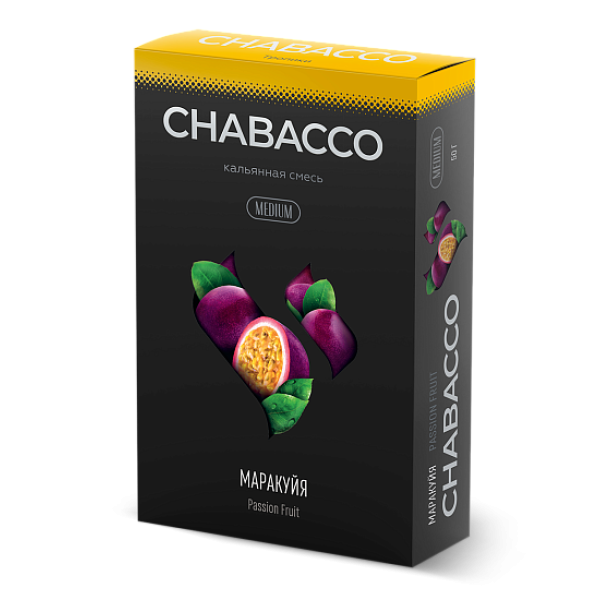 Смесь Chabacco Medium PASSION FRUIT (МАРАКУЙЯ) 50 гр в Уфе