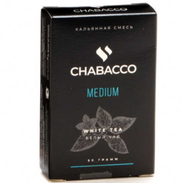 Смесь Chabacco Medium WHITE TEA (БЕЛЫЙ ЧАЙ) 50 гр в Уфе