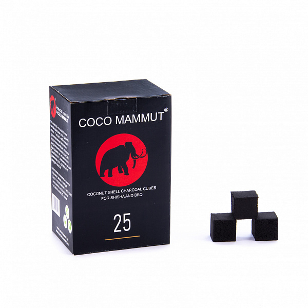 Уголь Cocomammut 25мм для кальяна - 1кг (72 шт) в Уфе