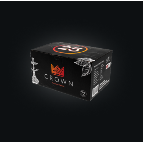Уголь Crown 25 мм для кальяна (72 шт.) в Уфе
