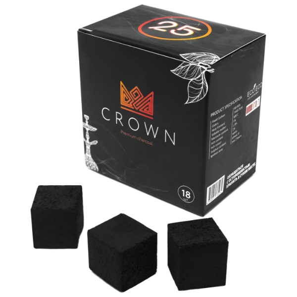 Кокосовый уголь Crown 25мм - 18 шт. в Уфе