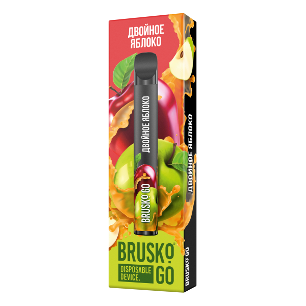 Одноразовая электронная сигарета Brusko Go Двойное яблоко 800 затяжек в Уфе