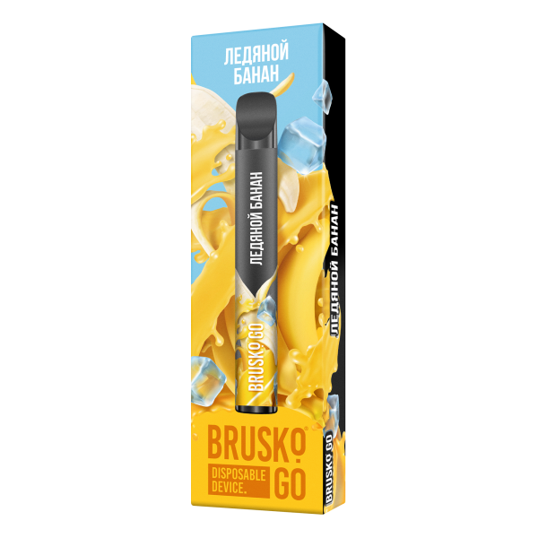 Одноразовая электронная сигарета Brusko Go Ледяной Банан 800 затяжек в Уфе