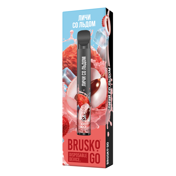 Одноразовая электронная сигарета Brusko Go Личи Со Льдом 800 затяжек в Уфе