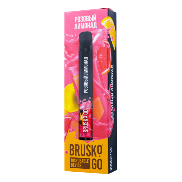 Одноразовая электронная сигарета Brusko Go Розовый Лимонад 800 затяжек в Уфе