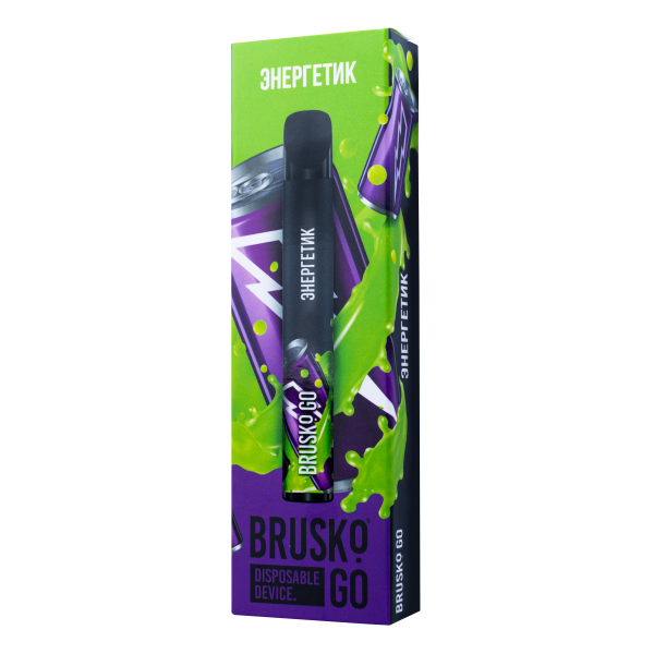Одноразовая электронная сигарета Brusko Go Энергетик 800 затяжек в Уфе
