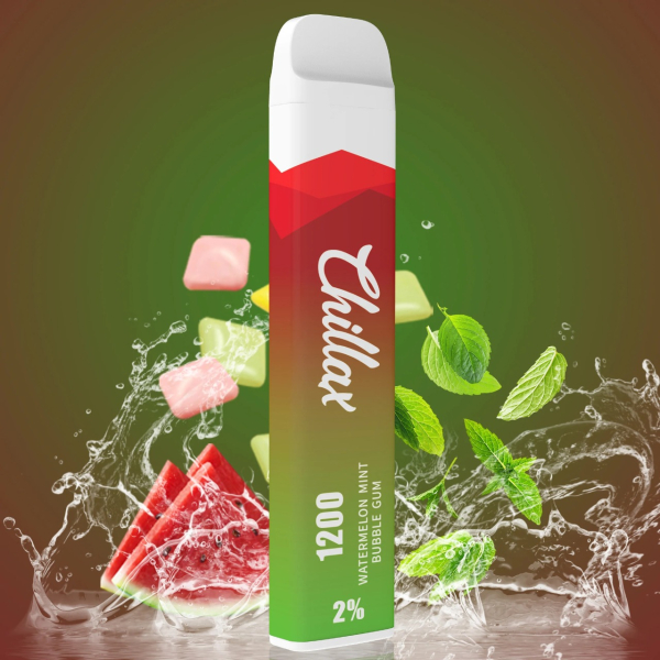 Chillax Watermelon Mint bubble gum (Арбуз Мятная жвачка), 1200 тяг в Уфе