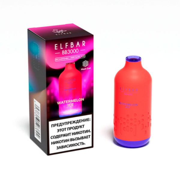 Elfbar BB3000 Арбузный лед, 3000 тяг в Уфе