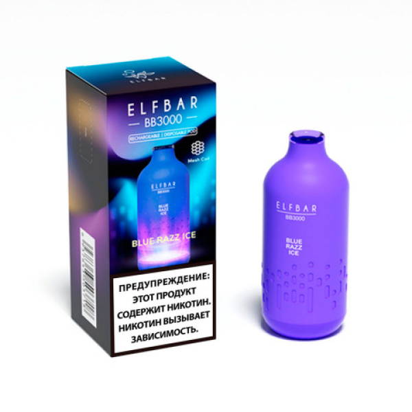 Elfbar BB3000 Голубика малина лед, 3000 тяг в Уфе