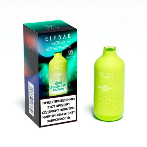 Elfbar BB3000 Киви маракуйя гуава, 3000 тяг в Уфе