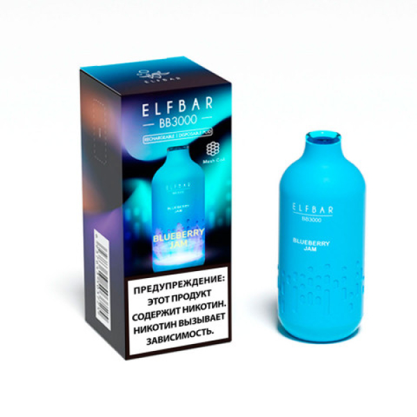 Elfbar BB3000 Черничный джем, 3000 тяг в Уфе