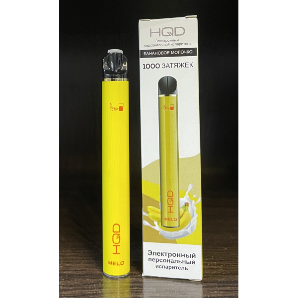 HQD melo banana milk (банановое молочко) 1000 затяжек в Уфе