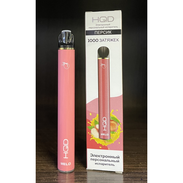 HQD melo peach (персик) 1000 затяжек в Уфе