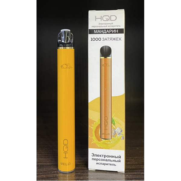HQD melo tangerine (мандарин) 1000 затяжек в Уфе