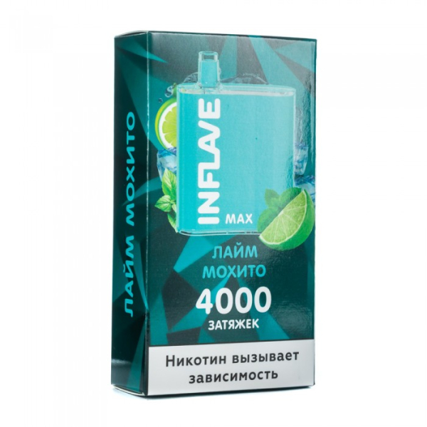 INFLAVE MAX Лайм мохито, 4000 тяг в Уфе