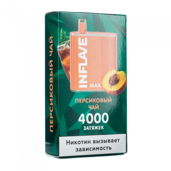 INFLAVE MAX Персиковый чай, 4000 тяг в Уфе