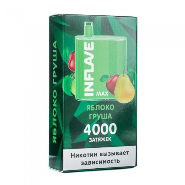 INFLAVE MAX Яблоко груша, 4000 тяг в Уфе