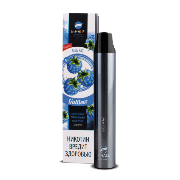 inHale Guliver Hard Blue Razz (Ежевика) 1500 затяжек в Уфе