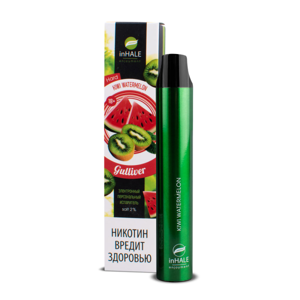 inHale Guliver Hard Kiwi Watermelon (Киви Арбуз) 1500 затяжек в Уфе