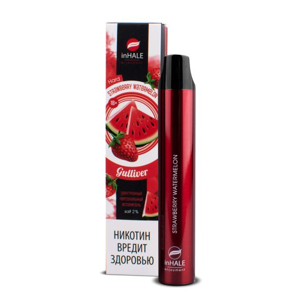 inHale Guliver Hard Strawberry Watermelon (Клубника Арбуз) 1500 затяжек в Уфе