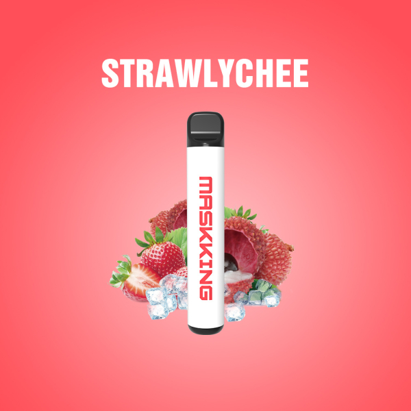 Одноразовая электронная сигарета Maskking High Pro Strawlychee (Клубника Личи) 1000 затяжек в Уфе