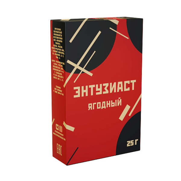 Табак ЭНТУЗИАСТ ЯГОДНЫЙ 25 гр в Уфе