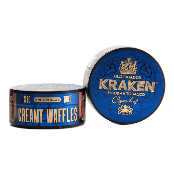 Табак Kraken Medium Seco Creamy Waffles (Сливочные вафли) 100 гр в Уфе