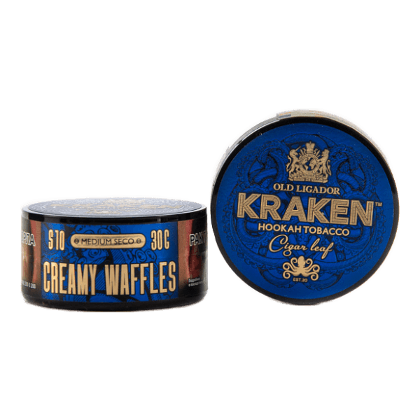 Табак Kraken Medium Seco Creamy Waffles (Сливочные вафли) 30 гр в Уфе