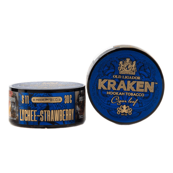 Табак Kraken Medium Seco Lychee strawberry (Личи и клубника) 30 гр в Уфе
