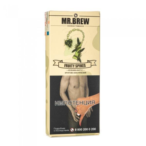 Табак Mr Brew Fruity Spikes (Клубничный сок с кактусом и фейхоа) 40 гр в Уфе