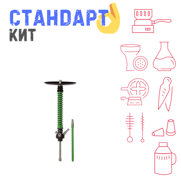 Набор с кальяном  Mamay Customs Coilovers v12 Зеленый/Черный СТАНДАРТ в Уфе