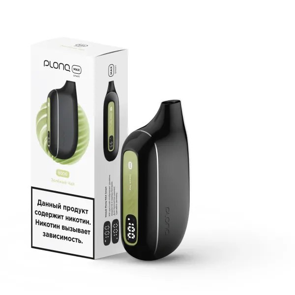 Plonq Max Smart Зеленый Чай (8000 Затяжек) 20 Мг в Уфе