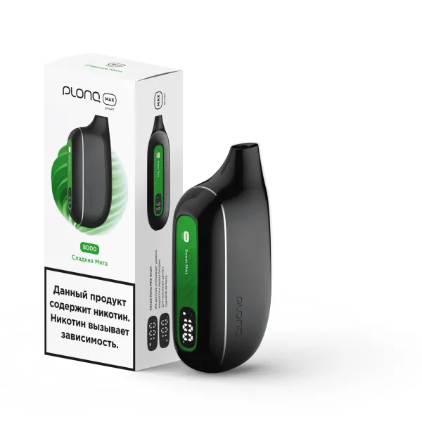 Plonq Max Smart Сладкая Мята (8000 Затяжек) 20 Мг в Уфе
