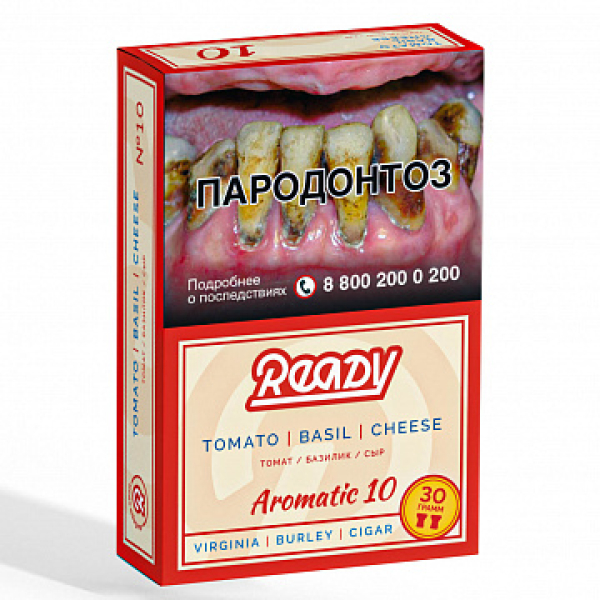 Табак READY №10 TOMATO BASIL CHEESE (Томат Базилик сыр) 30 гр в Уфе