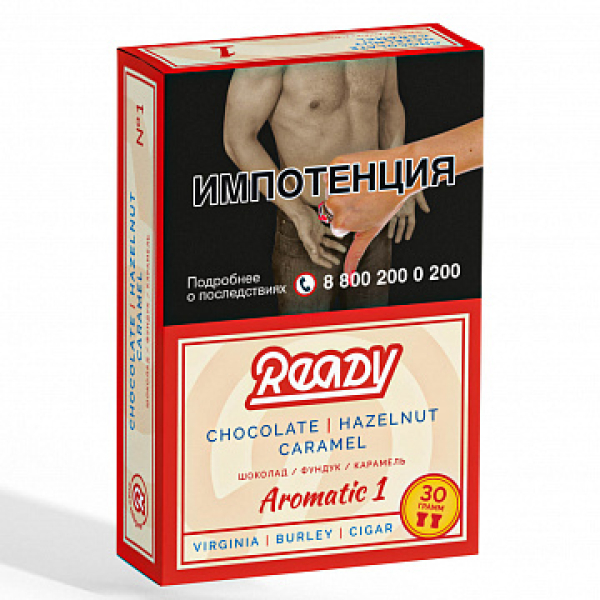 Табак READY №1 CHOCOLATE HAZELNUT CARAMEL (Шоколад Орех Карамель) 30 гр в Уфе