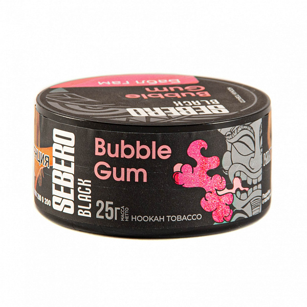 Табак SEBERO BLACK BUBBLE GUM 25 гр в Уфе