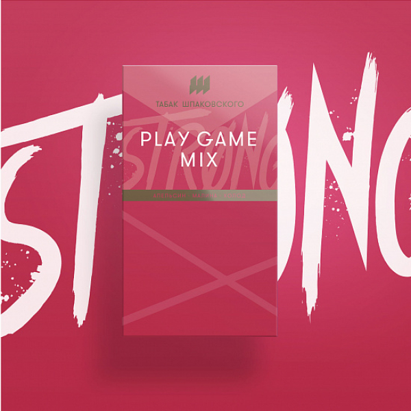 Табак Шпаковского Strong Play game mix (Апельсин Малина Холод) 40 гр в Уфе