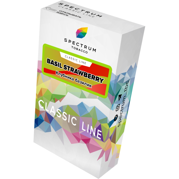 Табак Spectrum Classic current basil steawberry 40 грамм в Уфе