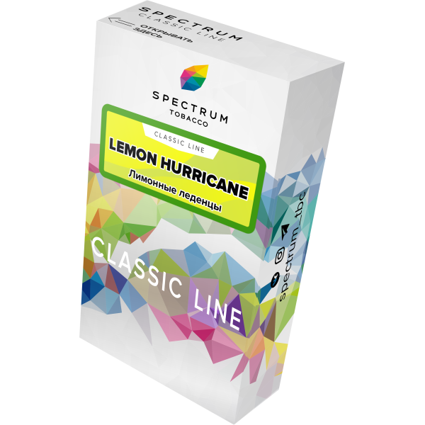 Табак Spectrum Classic lemon hurricane 40 грамм в Уфе