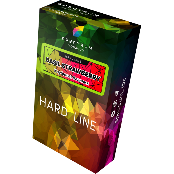 Табак Spectrum Hard basil strawberry 40 грамм в Уфе
